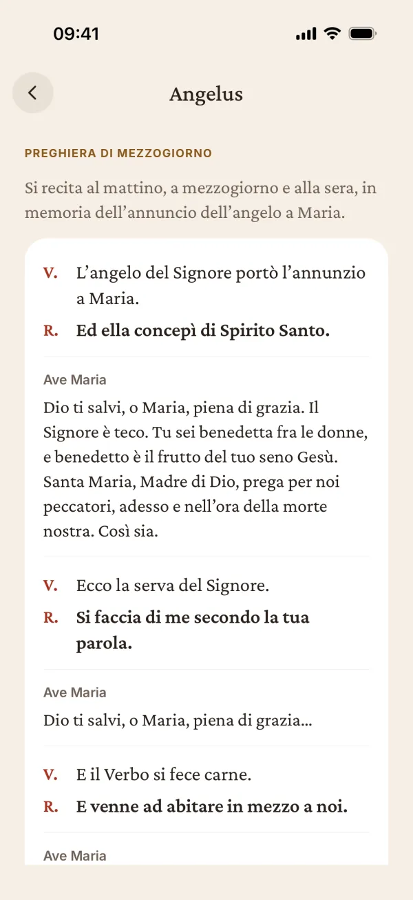 Le devozioni guidate: Angelus, Via Crucis, Rosario